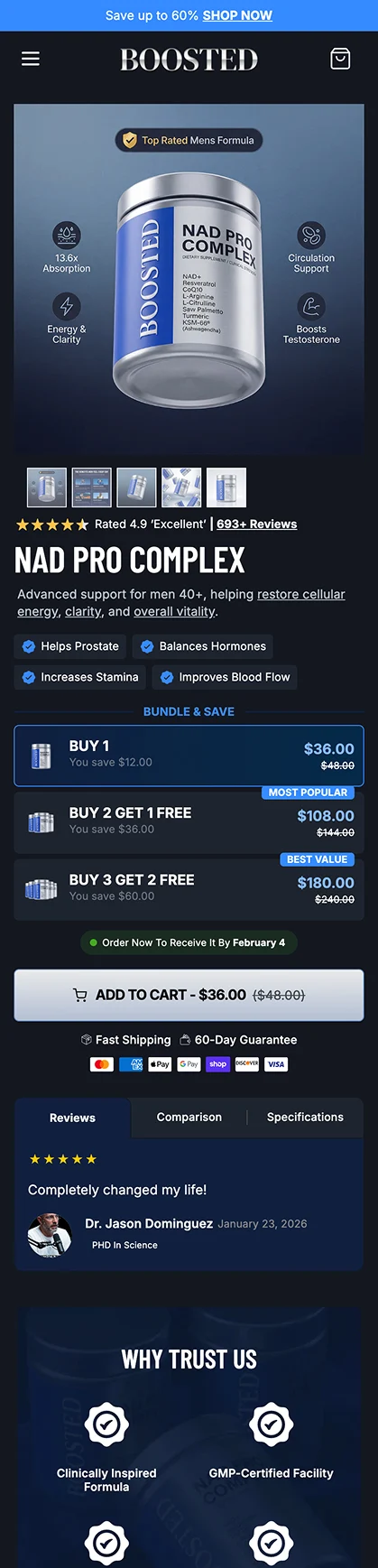 Men's NAD Supplement